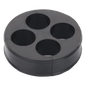 Inserto de Caucho de 4\" Con Cuatro Orificios para Cable de 7/8 in