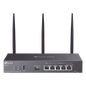 Router Omada VPN / SDN Multi-WAN Gigabit / 1 Puerto WAN SFP Gigabit / 1 Puerto WAN RJ45 Gigabit / 2 Puertos LAN RJ45 Gigabit / 2 Puertos Configurables LAN/WAN / 150,000 Sesiones Concurrentes / Admi
