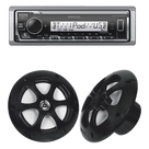 Estéreo Marino con Bluetooth / Pantalla 255 Segmentos / Ecualizador 13 Bandas / Bocinas 6.5' Resistentes al Agua / 3 Salidas Preamplificadas 4.0V