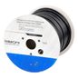 Bobina de Cable de 305 Metros (1000 Pies) Cat5e, Aleación de Cobre y Aluminio (CCA), Color Negro, Uso Intemperie, Doble Forro