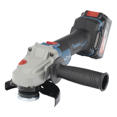 Amoladora Angular de 20Vcc, Disco de 4-1/2 in, Incluye 2 Baterías de 4.0Ah, Cargador y Estuche