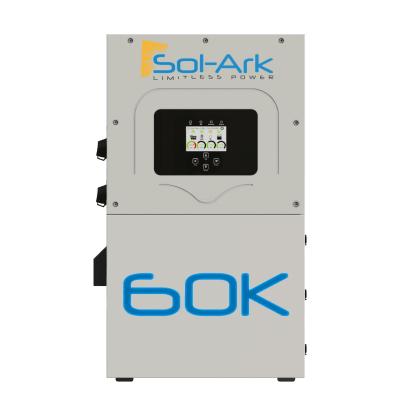 Inversor Hibrido Interactivo SOL-ARK, 60 Kw, 480 Vcc, 3 fases, IP65, Entrada de Baterías a 160-800 Vcc