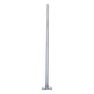 Poste de Acero Galvanizado / 3 m (9.84 ft) / Tubo 3' Cédula 30 / Carga 20 kg / Base 30x30 cm